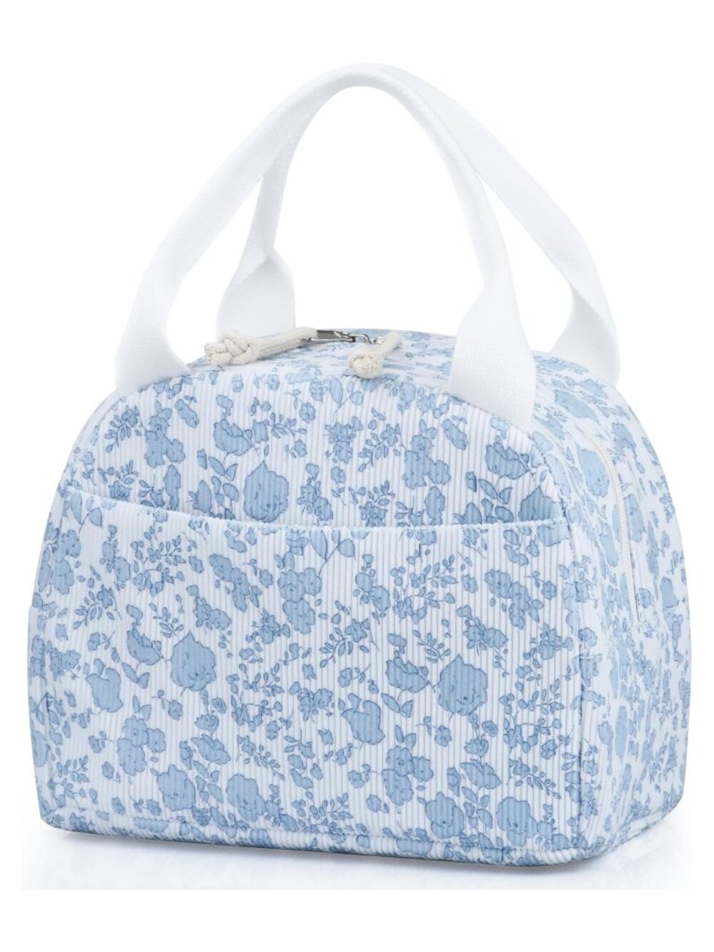 Insulated Lunch Bag Corduroy Large Capacity Leakproof Tote